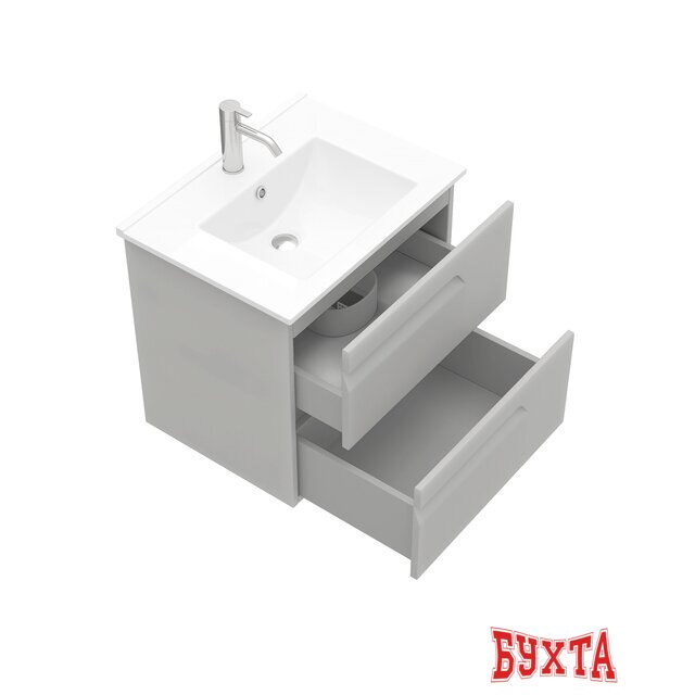 Мебель для ванных комнат Laparet Тумба под умывальник Atlas 60 (кашемир матовый)