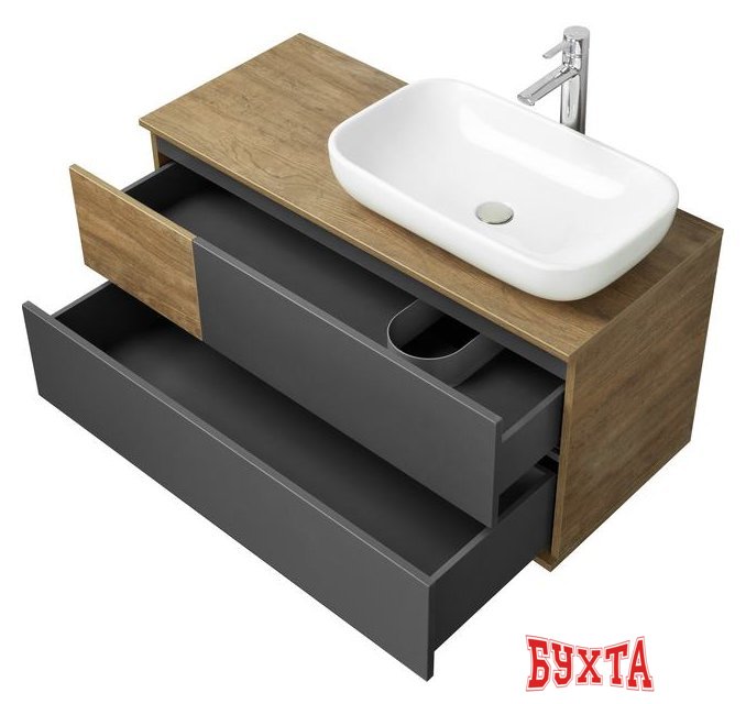 Мебель для ванных комнат Акватон Тумба Терра 105 под умывальник Infinity 60