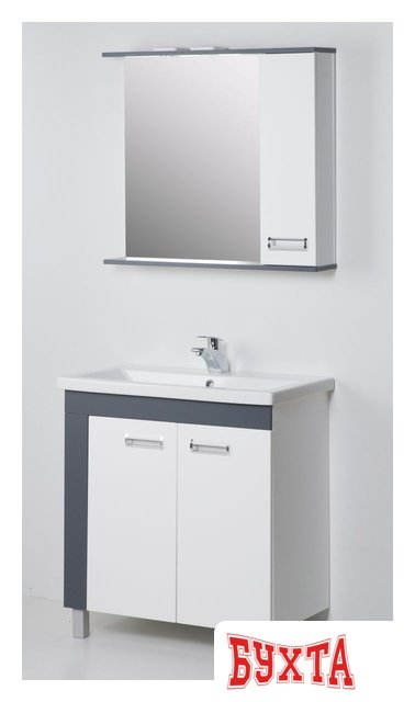 Мебель для ванных комнат АВН Шкаф с зеркалом Лофт 80 [62.23]
