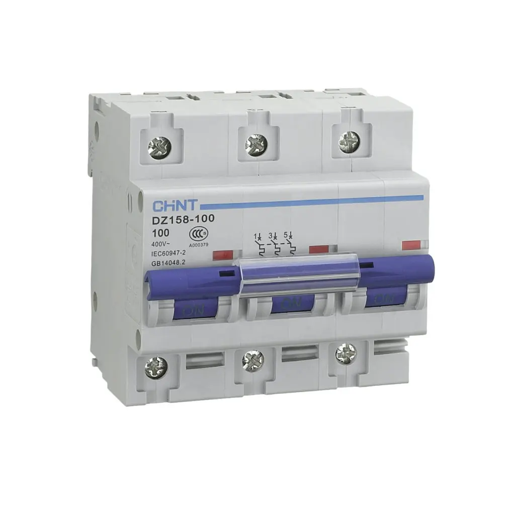 Автоматический выключатель DZ158-125Н 3P 80A 10kA х-ка (8-12In) (R) (CHINT) , арт. 158095