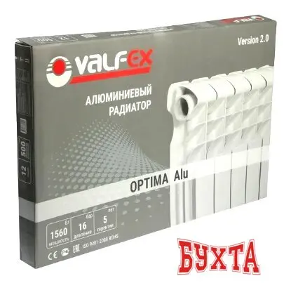 Алюминиевый радиатор Valfex Optima Alu 500 (L) (8 секций) 