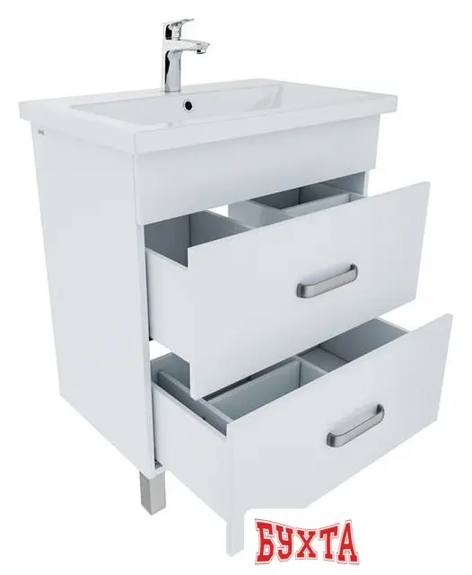 Мебель для ванных комнат IDDIS Тумба New Custo 70 NCU70W0i95 с умывальником 0157000i28