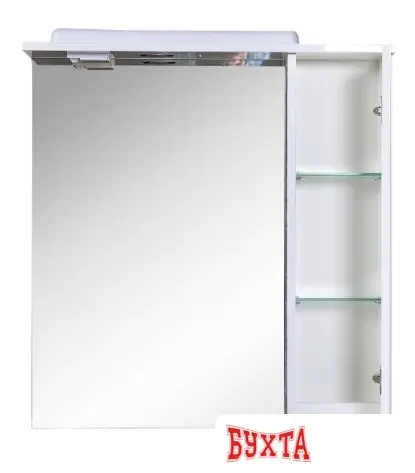 Мебель для ванных комнат Аква Родос Шкаф с зеркалом Квадро 70
